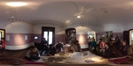 360 view of visitors exploring the Evitas House Art Museum in Buenos Aires, capturing historical displays and engaging moments by Wendy Howard