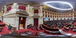 360 view of the legislative chamber in the Argentine National Congress during a rare session day by Wendy Howard