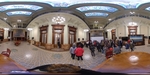 360 view of the interior of Argentine National Congress with visitors exploring the space by Wendy Howard