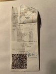 Restaurant receipt 1