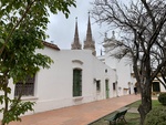 Grounds of the Museum with View of Spires of Luján Basilica. Enrique Udaondo Museum, Luján, Buenos Aires 1 by Wendy Howard