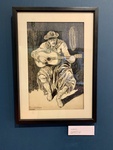 Drawing,The Tenth, by Martín Malharro, 1902. Chinese Ink on Paper. Enrique Udaondo Museum, Luján, Buenos Aires by Wendy Howard