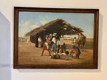 Painting: Playing Taba Game in the Grocery Store by Anonymous, Oil on Canvas. Enrique Udaondo Museum, Luján, Buenos Aires