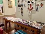 Womens' Photo Collage and Children's Coloring Table. Enrique Udaondo Museum, Luján, Buenos Aires 1