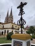 Detail. Cross on Fountain with Spires of Luján Basilica, Enrique Udaondo Musuem Luján, Buenos Aires 1