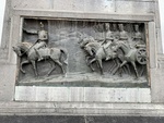 Detail: Relief Sculpture of Belgrano Leading Cavalry, Monument to General Belgrano, Luján, Basicila Square, Buenos Aires