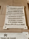 Plaque: Honoring Saint Vincent de Paul and His Order, Luján Basilica, Luján, Basilica Square, Buenos Aires