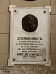 Plaque: The Marist Brothers and their Founder Marcelino Champagnat, Luján Basilica. Basilica Square, Buenos Aires