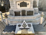 Detail, Plaques on Base of Tomb of Juan Bautista Alberdi, Author of Book that Became Basis for Argentinian Constitution. Recoleta Cemetery 7 by Wendy Howard