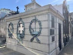 Bronze Wreaths Honoring .Don Juan M. Ortiz de Rozas, Former Governor of Buenos Aires. Recoleta Cemetery by Wendy Howard