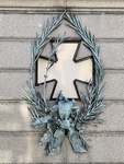 Detail. Bronze Wreaths Honoring .Don Juan M. Ortiz de Rozas, Former Governor of Buenos Aires.  Recoleta Cemetery 4