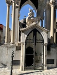 Entrance to Tomb of Tiburcia and Salvador María del Carril. Their Marriage Was Not Happy; Tibercia's Bust Faces Away From Her Husband. Recoleta Cemetery. 1