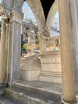 Tomb of Tiburcia and Salvador María del Carril. Their Marriage Was Not Happy; Salvador's Statue Is Seated and Faces Away From His Wife. Recoleta Cemetery. 3