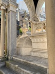 Tomb of Tiburcia and Salvador María del Carril. Their Marriage Was Not Happy; Salvador's Statue Is Seated and Faces Away From His Wife. Recoleta Cemetery. 4