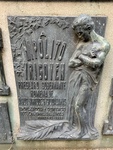 Bronze Plaque Honoring Hiólito Yrigoyen. Recoleta Cemetery 1 by Wendy Howard