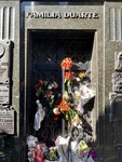 Detail of Door with Flowers. Facade of Duarte Family Mausoleum, With Plaques. Recoleta Cemetery 2
