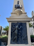 Tomb of Domingo Faustino Sarmiento, Featuring Bust of Sarmiento and Relief Sculpture of Mercury, Roman God of Communications. Recoleta Cemetery