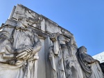 Detail, Figures That Represent Duty, Argentina, and Justice. Mausoleum of Bartolomé Mitre, Former President of Argentina. Recoleta Cemetery 1