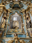 Detail. Side Altar with Statue of Our Lady of Luján, Basílica Nuestra Señora de Pilar. Recoleta Cemetery 2 by Wendy Howard