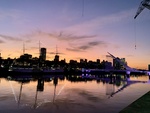 Evening View of Puerto Madero with Women's Bridge, Buenos Aires 2 by Wendy Howard