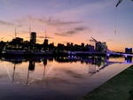 Evening View of Puerto Madero with Women's Bridge, Buenos Aires 3 by Wendy Howard