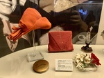 Detail of Hat, Purse, and Flower Appliques. Artifacts Associated with the Life of Evita Perón. Evita House, Buenos Aires by Wendy Howard