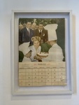 Calendar from 1955 with Photo of Evita Perón and Children with Cake. Evita House, Buenos Aires by Wendy Howard