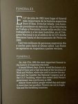 Text on Wall Describing the Funeral of Evita Perón. Evita House, Buenos Aires by Wendy Howard
