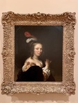 Portrait of a Young Woman Wearing a Hat with Feathers, by Flinck Govaert (Student of Rembrandt), 17th century. Painting. Museo Nacional de Bellas Artes, Buenos Aires by Wendy Howard