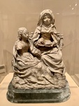 Education of the Virgin, by Unknown (French School), 16th century. Sculpture. Museo Nacional de Bellas Artes, Buenos Aires by Wendy Howard