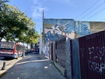 Street Art Featuring Blue Plants, Caminito Neighborhood, Buenos Aires 1 by Wendy Howard