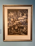 Painting Titled Cabaret Boquense, by Benito Quinquela Martín, 1940; Etching. Museo Benito Quinquela Martín, Caminito Neighborhood, Buenos Aires by Wendy Howard