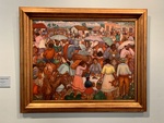 Painting Titled The Simoca Fair, Alfredo Gramajo Gutiérrez, 1937; Oil on Wood. Museo Benito Quinquela Martín, Caminito Neighborhood, Buenos Aires by Wendy Howard