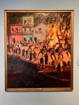 Painting Titled Saint John Bonfire, by Benito Quinquela Martín, 1940; Oil on Canvas. Museo Benito Quinquela Martín, Caminito Neighborhood, Buenos Aires by Wendy Howard