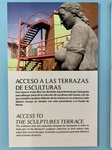 Signage Describing How to Access Sculptures Terrace at Museum House. Museo Benito Quinquela Martín, Caminito Neighborhood, Buenos Aires by Wendy Howard