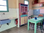 Display: Colorful Kitchen from Museum House. Museo Benito Quinquela Martín, Caminito Neighborhood, Buenos Aires 2 by Wendy Howard