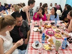 UCF Faculty Enjoying Traditional Russian Snacks