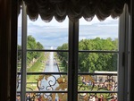 View of the Grand Cascade from inside Peterhof Palace