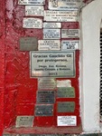 Gratitude signs at Santuario del Gauchito Gil in Parque Los Andes highlight local devotion in Argentina by Wendy Howard