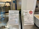 Menu displays at the Student Union food court in Edificio San Alberto Magno, Universidad Catolica Argentina, Buenos Aires by Wendy Howard