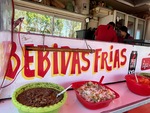 Food offerings at lunchtime by the lake in Puerto Madero, Buenos Aires, featuring a local eatery and fresh dishes by Wendy Howard