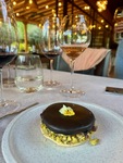 Sweet dessert served with wine at Lamadrid Estate Wines in Mendoza Argentina during a dining experience by Wendy Howard
