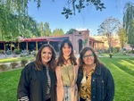 Friends enjoying a visit to Lamadrid Estate Wines in Mendoza Argentina during a sunny day by Wendy Howard