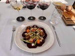 Dining experience at Casa Vigil El Enemigo in Mendoza, Argentina with wine and gourmet meal by Wendy Howard