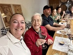 Visitors enjoy wine tasting at Bodega Familia Cassone in Mendoza, Argentina with smiles and conversations by Wendy Howard