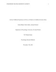 Adverse Childhood Experiences (ACEs) as a Predictor of Adulthood Anxiety States by Emma N. Martin