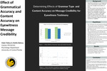 Effect of Grammatical Accuracy and Content Accuracy on Eyewitness Message Credibility by haily follese and aishlin belony