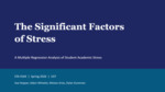 The Significant Factors of Stress