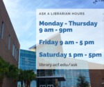 Remote Resource Access Hours for Ask A Librarian - Facebook - Spring 2020 by Megan M. Haught