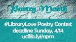 Poetry Contest #LibraryLove - April 2018 - Facebook Event by Megan M. Haught